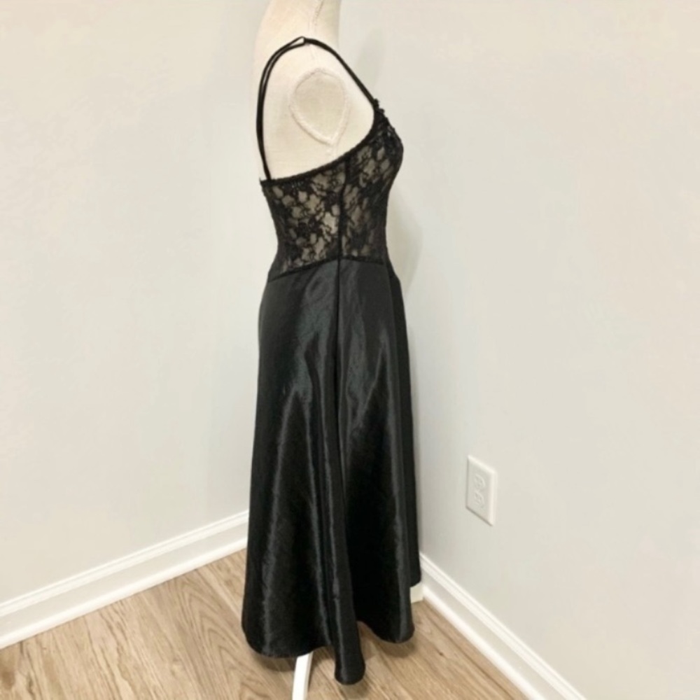 Vintage 90s Y2K Cinema Etoile Victorian Goth Dress S - 4 - Picture 4 of 10